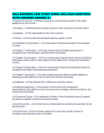 FBLA BUSINESS LAW STUDY GUIDE 2025/2026 QUESTIONS WITH ANSWERS GRADED A+