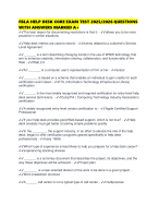 FBLA HELP DESK CORE EXAM TEST 2025/2026 QUESTIONS WITH ANSWERS MARKED A+