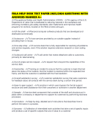 FBLA HELP DESK TEST PAPER 2025/2026 QUESTIONS WITH ANSWERS MARKED A+