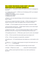 FBLA WORD PROCESSING EXAM SCRIPT 2025/2026 QUESTIONS WITH ANSWERS MARKED A+