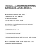 FCCN LEVEL 1 EXAM SCRIPT 2026 COMPLETE QUESTIONS AND ANSWERS GRADED A+