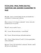FCCN LEVEL 1 FINAL PAPER 2026 FULL QUESTIONS AND ANSWERS GUARANTEED TO PASS