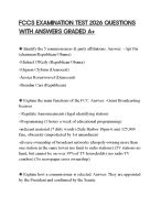 FCCS EXAMINATION TEST 2026 QUESTIONS WITH ANSWERS GRADED A+