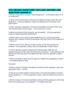 FCCS RELIABLE EXAM SHEET 2025/2026 ANSWERS AND QUESTIONS GRADED A+