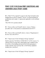 FDNY COF P-98 EXAM PREP QUESTIONS AND ANSWERS 2026 STUDY GUIDE