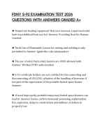 FDNY S-92 EXAMINATION TEST 2026 QUESTIONS WITH ANSWERS GRADED A+