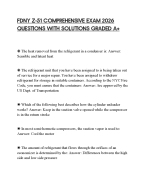 FDNY Z-51 COMPREHENSIVE EXAM 2026 QUESTIONS WITH SOLUTIONS GRADED A+