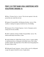 FDNY Z-51 TEST BANK 2026 QUESTIONS WITH SOLUTIONS GRADED A+