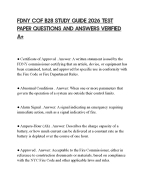 FDNY COF B28 STUDY GUIDE 2026 TEST PAPER QUESTIONS AND ANSWERS VERIFIED A+