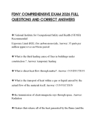 FDNY COMPREHENSIVE EXAM 2026 FULL QUESTIONS AND CORRECT ANSWERS