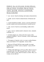 FDNY Q-01 EXAM 2026 FINAL PRACTICE PAPER PRACTICE TEST BANK WITH ANSWER SOLUTIONS