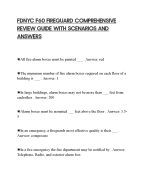 FDNYC F60 FIREGUARD COMPREHENSIVE REVIEW GUIDE WITH SCENARIOS AND ANSWERS