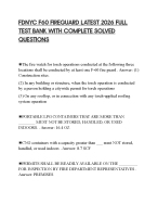 FDNYC F60 FIREGUARD LATEST 2026 FULL TEST BANK WITH COMPLETE SOLVED QUESTIONS