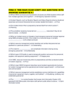 FEMA IS 700B MAIN EXAM SCRIPT 2025 QUESTIONS WITH ANSWERS GUARANTEE A+