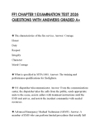 FF1 CHAPTER 1 EXAMINATION TEST 2026 QUESTIONS WITH ANSWERS GRADED A+