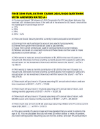 FHCE 3200 EVALUATION EXAMS 2025/2026 QUESTIONS WITH ANSWERS RATED A+