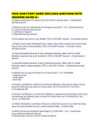 FHCE 3200 STUDY GUIDE 2025/2026 QUESTIONS WITH ANSWERS RATED A+