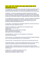 FHCE 3200 TEST PAPER 2025/2026 QUESTIONS WITH ANSWERS RATED A+