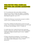 FHEA POSTTEST FINAL PAPER 2026 QUESTIONS AND ANSWERS GUARANTEED PASS