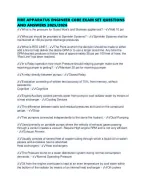 FIRE APPARATUS ENGINEER CORE EXAM SET QUESTIONS AND ANSWERS 2025/2026 ...