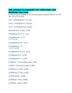 FIRE APPARATUS ENGINEER TEST QUESTIONS AND ANSWERS 2025/2026