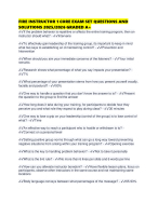FIRE INSTRUCTOR 1 CORE EXAM SET QUESTIONS AND SOLUTIONS 2025/2026 GRADED A+