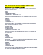 FIRE INSTRUCTOR 1 STUDY GUIDE QUESTIONS AND SOLUTIONS 2025/2026 GRADED A+