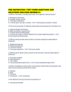 FIRE INSTRUCTOR 1 TEST PAPER QUESTIONS AND SOLUTIONS 2025/2026 GRADED A+
