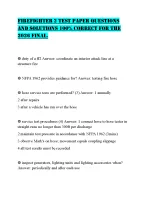 FIREFIGHTER 2 TEST PAPER QUESTIONS AND SOLUTIONS FOR THE 2026 FINAL ...