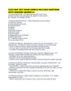 FLETC BOP TEST PAPER SAMPLE 2025/2026 QUESTIONS WITH ANSWERS GRADED A+ ...