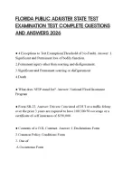 FLORIDA PUBLIC ADJUSTER STATE TEST EXAMINATION - DocMerit