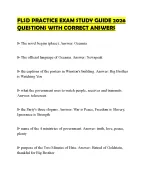 FLSD PRACTICE EXAM STUDY GUIDE 2026 QUESTIONS WITH CORRECT ANSWERS