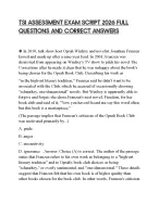 TSI ASSESSMENT EXAM SCRIPT 2026 FULL QUESTIONS AND CORRECT ANSWERS