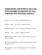 UNDERSTANDING USER INTERFACE AND CODE IN PROGRAMMING EXAMINATION TEST 2026
