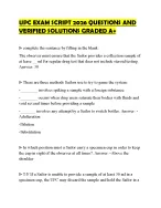 UPC EXAM SCRIPT 2026 QUESTIONS AND VERIFIED SOLUTIONS GRADED A+
