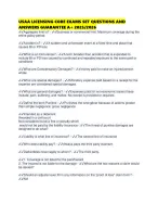 USAA LICENSING CORE EXAMS SET QUESTIONS AND ANSWERS GUARANTEE A+ 2025/2026