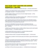 USAA EXAMS SCRIPT QUESTIONS AND ANSWERS GUARANTEE A+ 2025/2026