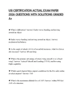 USI CERTIFICATION ACTUAL EXAM PAPER 2026 QUESTIONS WITH SOLUTIONS GRADED A+