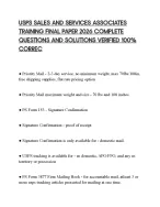 USPS SALES AND SERVICES ASSOCIATES TRAINING FINAL PAPER 2026 COMPLETE QUESTIONS AND SOLUTIONS