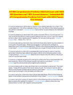 ATI RN Comprehensive Predictor 2023 Exit Exam with NGN 180 Questions