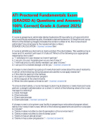 ATI Proctored Fundamentals Exam (GRADED A) Questions and Answers | 100% Correct| Grade A (Latest 2025/ 2026 Update)