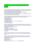 Guaranteed ATI RN Comprehensive Predictor 2023 Exit Exam with NGN 180 Questions and 100 % Accurate Answers. Exam