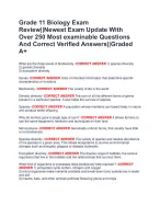 Grade 11 Biology Exam Review||Newest Exam Update With Over 250 Most ...