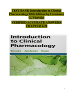 Introduction to Clinical Pharmacology – 10th Edition (Constance G. Visovsky) – Complete Test Bank