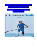 An Invitation to Health – 21st Edition (Lisa Tunks) • Complete Test Bank • Chapters 1–20 • Verified