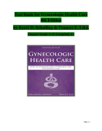 Gynecologic Health Care – Test Bank (4th Edition, Schuiling & Likis) | Complete Exam Preparation