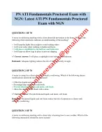 ATI RN Fundamentals Proctored 2026 Exam with NGN 70 Questions and Answers