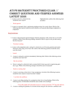 ATI PN MATERNITY PROCTORED EXAM // Correct QUESTIONS And VERIFIED ANSWERS LATEST 2026