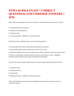FEMA IS-800.d EXAM  CORRECT QUESTIONS AND VERIFIED ANSWERS  2026