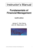 Solution Manual For Fundamentals of Financial Management 12th Edition by James C. Van Horne, John M